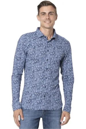 DESOTO Hombre, Camisas, Azul, Talla: S
