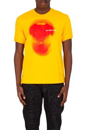 MISBHV Hombre, Camisetas, Amarillo, Talla: S