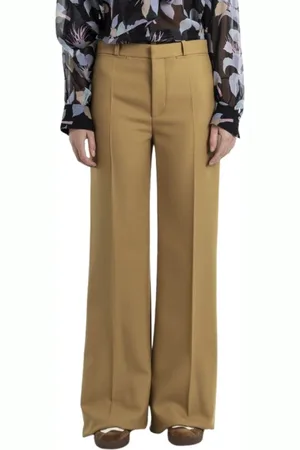 Chloé Mujer, Pantalones, Verde, Talla: L