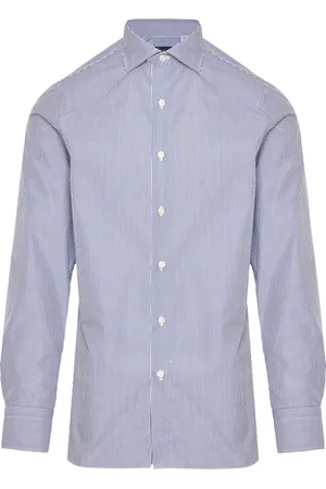 Finamore Hombre, Camisas, Azul, Talla: M