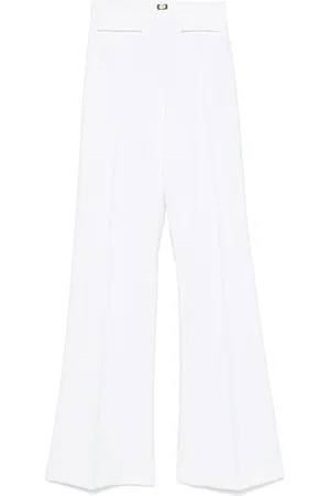 Elisabetta Franchi Mujer, Pantalones, Blanco, Talla: L