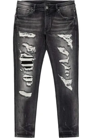 GIANNI LUPO Hombre, Vaqueros, Negro, Talla: L