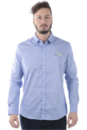 D.A. Daniele Alessandrini Hombre, Camisas, Azul, Talla: L