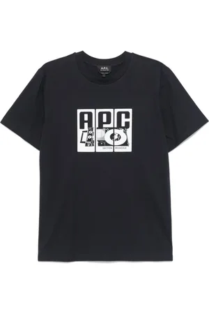 A.P.C. Hombre, Camisetas, Azul, Talla: M