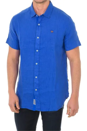 Napapijri Hombre, Camisas, Azul, Talla: S