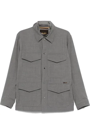 MOORER Hombre, Chaquetas, Gris, Talla: L