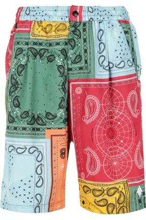 MARCELO BURLON Hombre, Pantalones cortos, Rojo, Talla: M