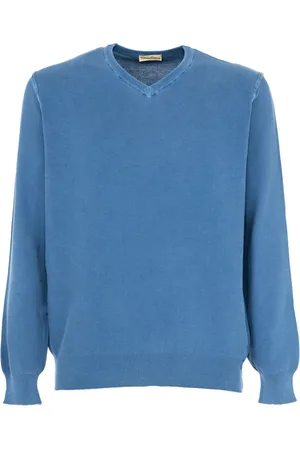 CASHMERE COMPANY Hombre, Jerseys, Azul, Talla: L