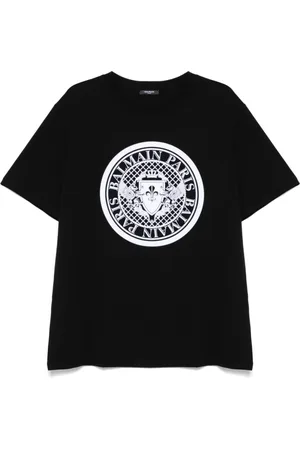 Balmain Hombre, Camisetas, Negro, Talla: L