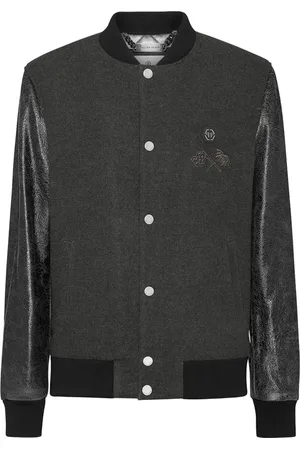 Philipp Plein Hombre, Chaquetas, Gris, Talla: M