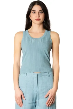 Max Mara Mujer, Camisetas, Azul, Talla: M