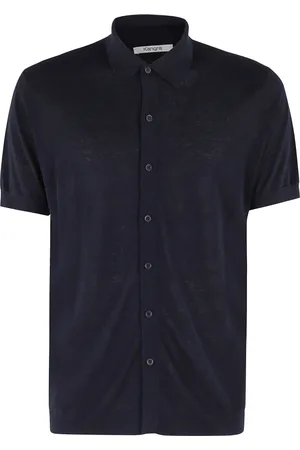 KANGRA CASHMERE Hombre, Camisas, Azul, Talla: 2XL