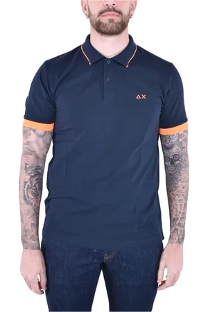 sun68 Hombre, Camisetas, Azul, Talla: L