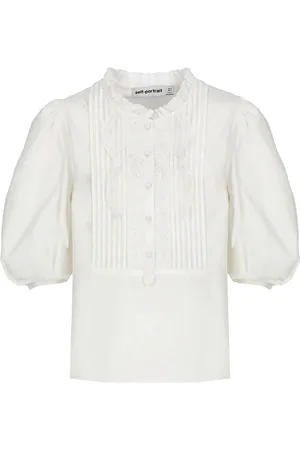 Self-Portrait Mujer, Blusas y Camisas, Blanco, Talla: M