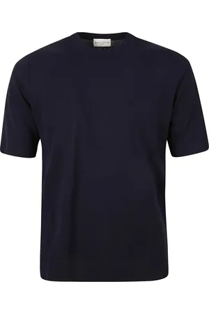 BALLANTYNE Hombre, Camisetas, Azul, Talla: L