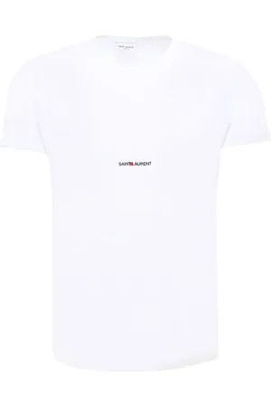 Saint Laurent Hombre, Camisetas, Blanco, Talla: L