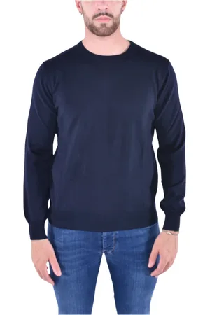 KANGRA CASHMERE Hombre, Sudaderas, Azul, Talla: XL