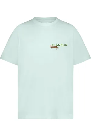 FLÂNEUR Hombre, Camisetas, Verde, Talla: M