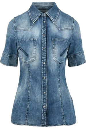 Dondup Mujer, Blusas y Camisas, Azul, Talla: S