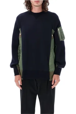 SACAI Hombre, Sudaderas, Azul, Talla: L