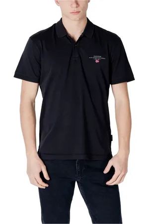 Napapijri Hombre, Camisetas, Negro, Talla: S