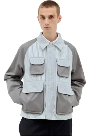 Thom Browne Hombre, Chaquetas, Gris, Talla: L
