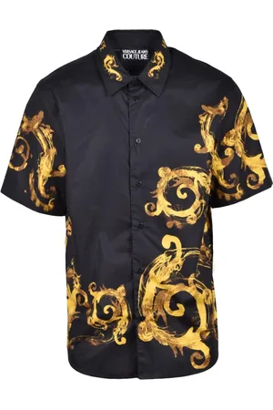 VERSACE Hombre, Camisas, Negro, Talla: L