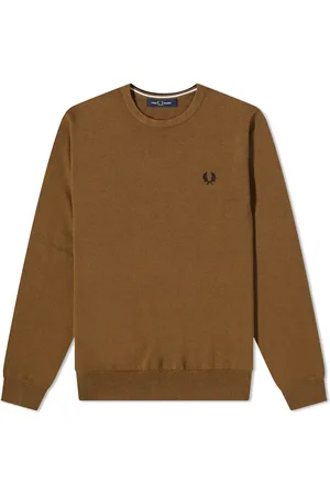 Fred Perry Hombre, Sudaderas, Marrón, Talla: L
