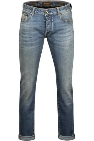 MOORER Hombre, Vaqueros, Azul, Talla: W38