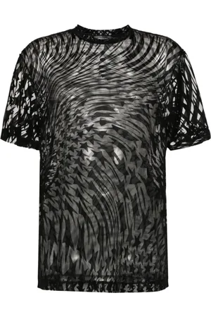 MUGLER Mujer, Camisetas, Negro, Talla: S