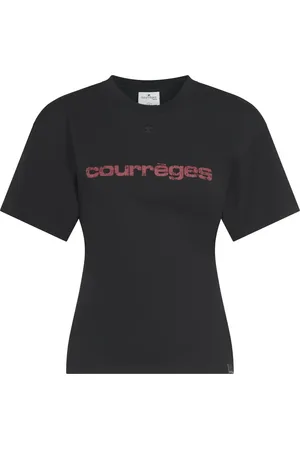 Courrèges Mujer, Camisetas, Negro, Talla: M
