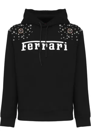 FERRARI Hombre, Sudaderas, Negro, Talla: L