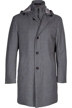 MONTECORE Hombre, Abrigos, Gris, Talla: L
