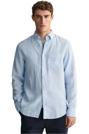 GANT Hombre, Camisas, Azul, Talla: M