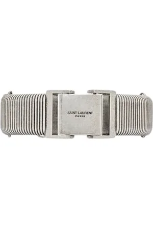 Saint Laurent Hombre, Accesorios, Gris, Talla: M