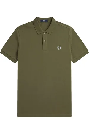 Fred Perry Hombre, Camisetas, Verde, Talla: S