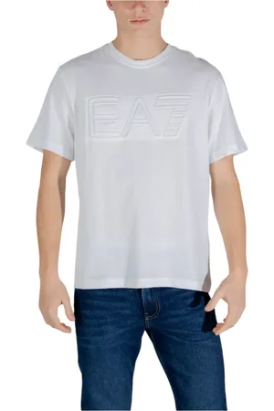 EA7 Hombre, Camisetas, Blanco, Talla: 2XL