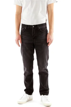 Nudie Jeans Hombre, Vaqueros, Negro, Talla: W36 L34