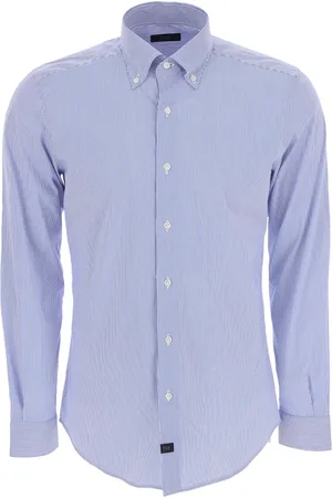 FAY Hombre, Camisas, Azul, Talla: XL