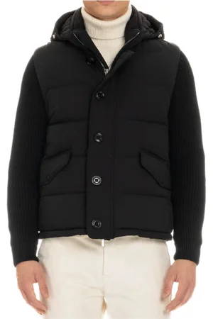 MOORER Hombre, Chaquetas, Negro, Talla: XL