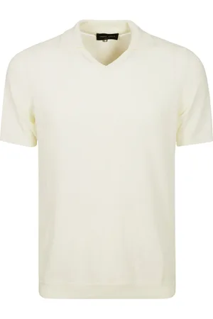 Roberto Collina Hombre, Camisetas, Blanco, Talla: L