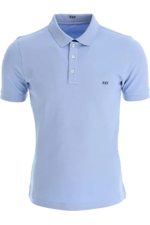 FAY Hombre, Camisetas, Azul, Talla: M