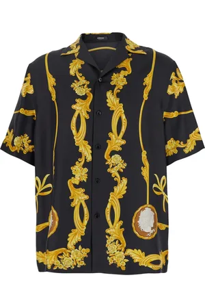 VERSACE Hombre, Camisas, Negro, Talla: XL