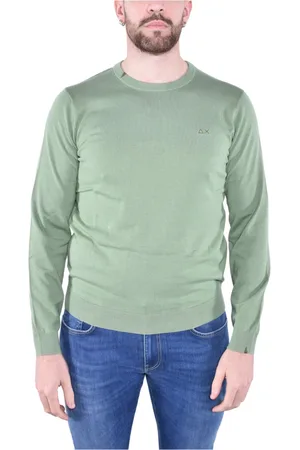 sun68 Hombre, Jerseys, Verde, Talla: XL