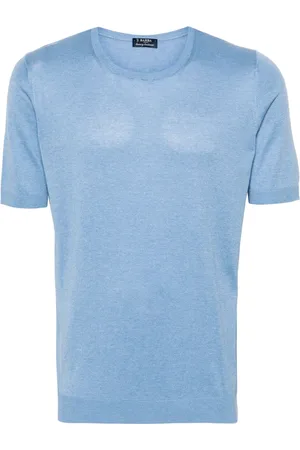 BARBA Hombre, Camisetas, Azul, Talla: XL