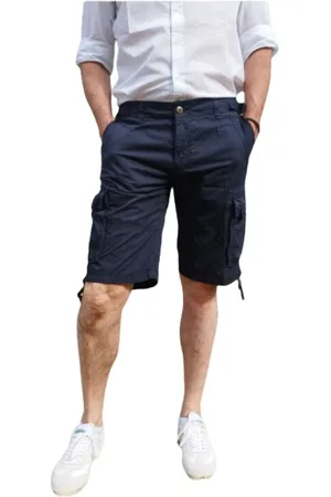Aeronautica Militare Hombre, Pantalones cortos, Azul, Talla: S