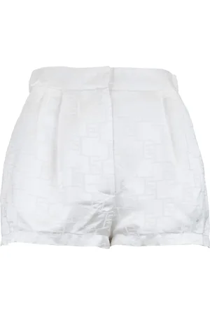 Elisabetta Franchi Mujer, Pantalones cortos, Blanco, Talla: M