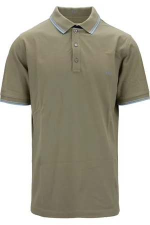 FAY Hombre, Camisetas, Verde, Talla: S