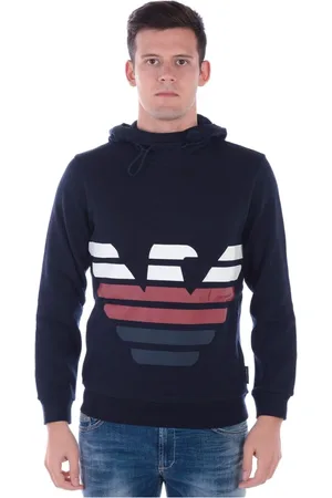 Emporio Armani Hombre, Sudaderas, Azul, Talla: XL