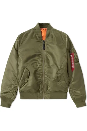 Alpha Industries Hombre, Chaquetas, Verde, Talla: S